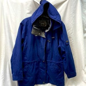 Pacific trail lined hooded drawstring waist coat ladies sz S